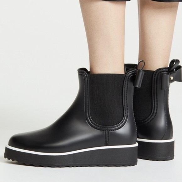 Kate Spade Women Malcon Ankle Rubber Boots shoes sz 9B - Picture 1 of 13